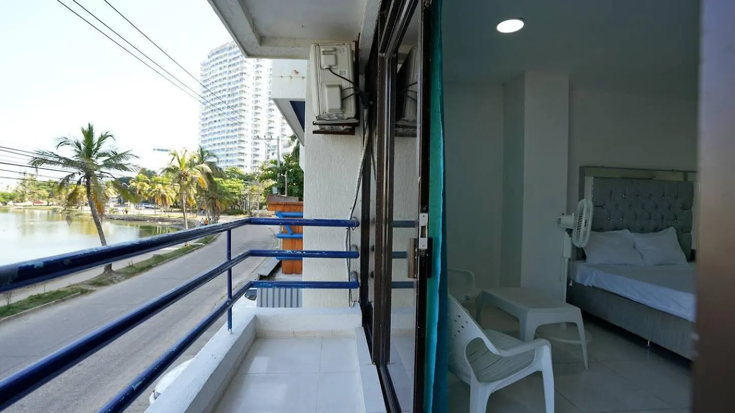 Mr1-5 Apartamento Acogedor Frente Al Lago Con Aire Acondicionado Y Wifi Cartagena Lägenhet